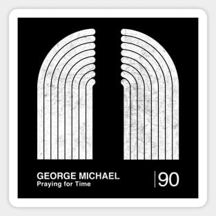 George Michael / Minimalist Style Graphic Fan Artwork Magnet